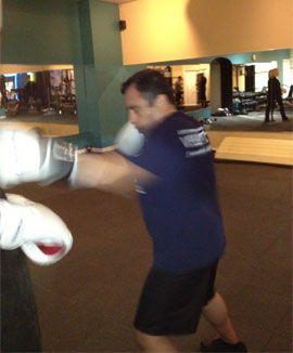 Heavy bag work