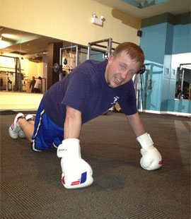 Group boxing class